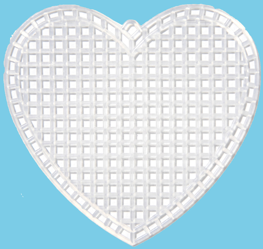 Heart Shaped - Plastic Canvas Shape 7 Count 3" 10/Pkg