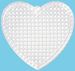 Heart Shaped - Plastic Canvas Shape 7 Count 3" 10/Pkg