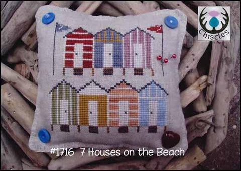 7 Houses On The Beach by Thistles Counted Cross Stitch Pattern