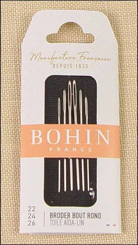 Bohin Tapestry Needles- sizes 22, 24, 26