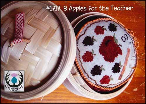 8 Apples For The Teacher by Thistles Counted Cross Stitch Pattern