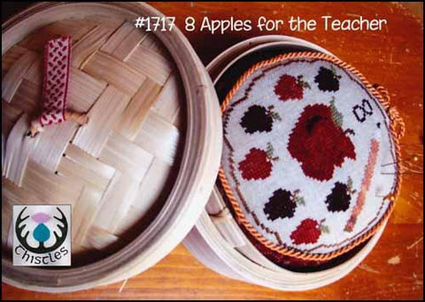 8 Apples For The Teacher by Thistles Counted Cross Stitch Pattern