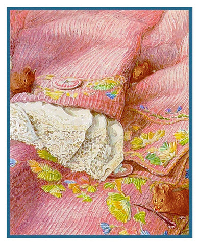 Tailor of Gloucester Waistcoat #1 inspired by Beatrix Potter Counted Cross Stitch Pattern