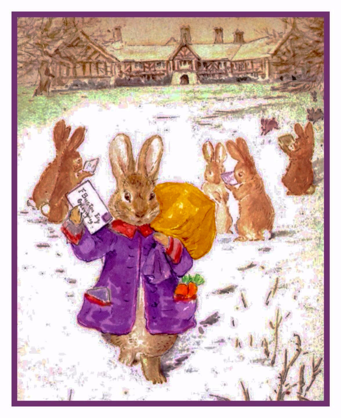 Peter Rabbit Amex Card Peter-Rabbit Delivers Christmas Cards Inspired by Beatrix Potter Count ...