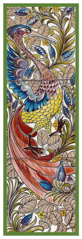 Neutral Peacock Design By William Morris Counted Cross Stitch Pattern