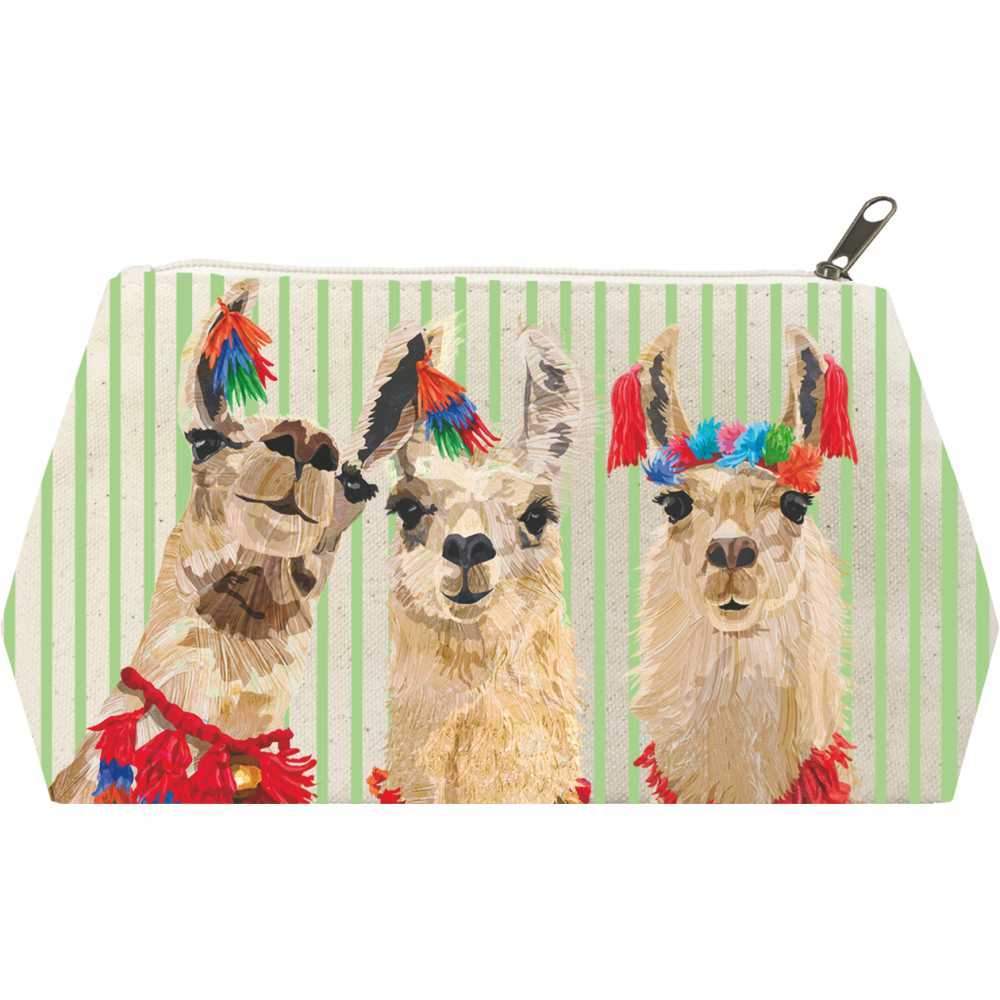 Llama Amigos Large Canvas Organizer Bag by Contemporary Artist Two