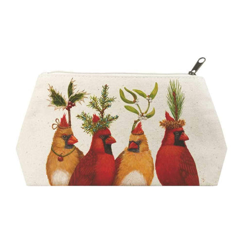 Holiday Party Birds Canvas Large Organizer Bag by Contemporary Artist Vicki Sawyer from PPD