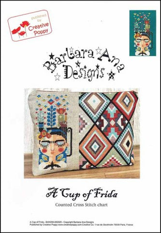 A CUP OF FRIDA by Barbara Ana Designs Counted Cross Stitch Pattern