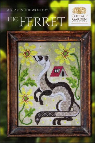 A Year In The Woods 5: The Ferret by Cottage Garden Samplings Counted Cross Stitch Pattern