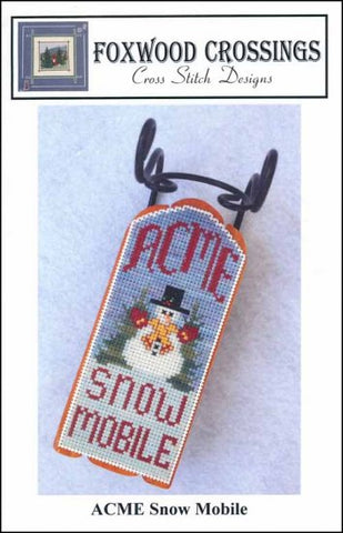 ACME SNOW MOBILE by Foxwood Crossings Counted Cross Stitch Pattern