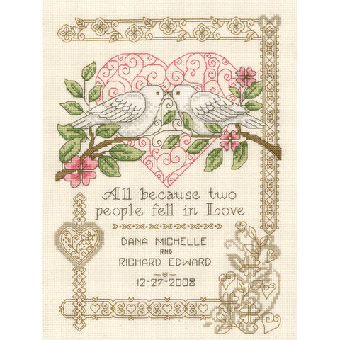 All Because Wedding by Dianne Arthurs for Imaginating Counted Cross Stitch Kit 7.25