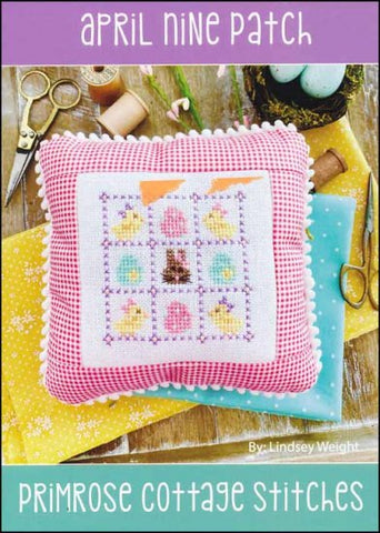 April Nine Patch by Primrose Cottage Stitches Counted Cross Stitch Pattern