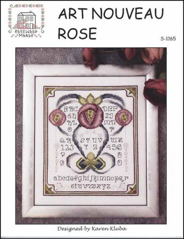 Art Nouveau Rose by Rosewood Manor Counted Cross Stitch Pattern