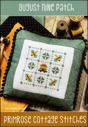 August Nine Patch by Primrose Cottage Stitches Counted Cross Stitch Pattern