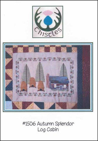 Autumn Splendor: Log Cabin by Thistles Counted Cross Stitch Pattern