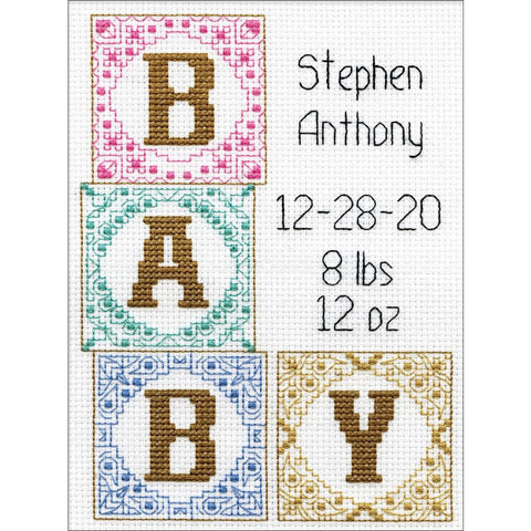 Baby Blocks by Design Works Counted Cross Stitch Kit 5