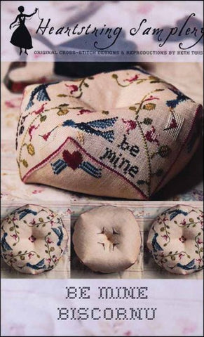 Be Mine Biscornu by Heartstring Samplery Counted Cross Stitch Pattern