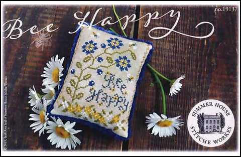 Bee Happy By Summer House Stitche Workes Counted Cross Stitch Pattern