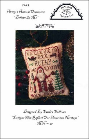 Believe in Me by Homespun Elegance Counted Cross Stitch Pattern