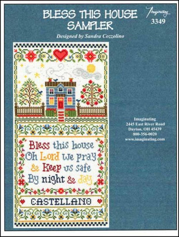 Bless This House Sampler by Imaginating Counted Cross Stitch Pattern