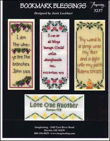 Bookmark Blessings by Imaginating Counted Cross Stitch Pattern