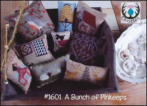 Bunch Of Pinkeeps by Thistles Counted Cross Stitch Pattern
