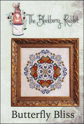 Butterfly Bliss By The Blackberry Rabbit Counted Cross Stitch Pattern