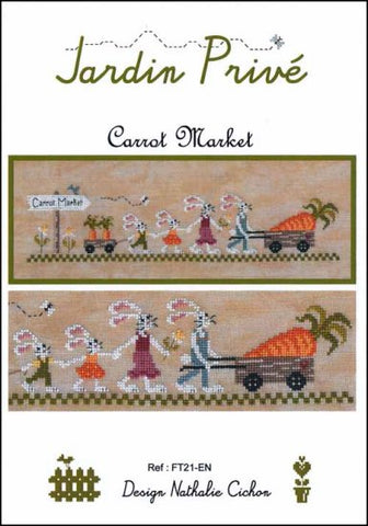 Carrot Market By Jardin Prive Counted Cross Stitch Pattern