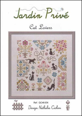 Cat Lovers By Jardin Prive Counted Cross Stitch Pattern