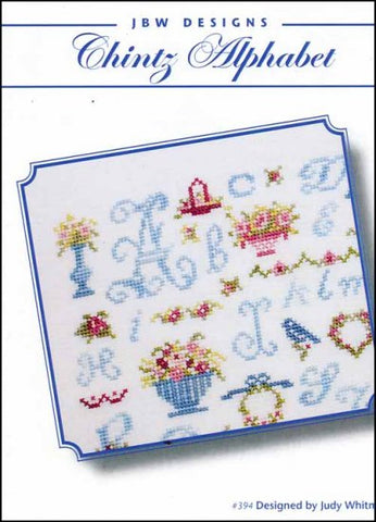 Chintz Alphabet by JBW Designs Counted Cross Stitch Pattern