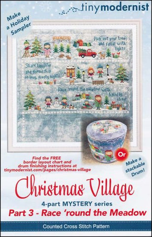 Christmas Village: Part 3 Race Round The Meadow By The Tiny Modernist Counted Cross Stitch Pattern