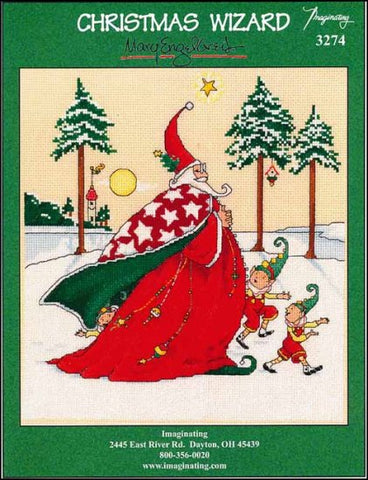 Christmas Wizard By Mary Engelbreit For Imaginating Counted Cross Stitch Pattern