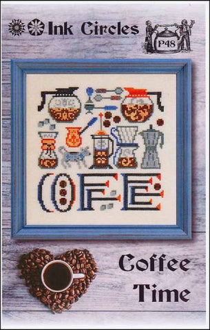 Coffee Time by Ink Circles Counted Cross Stitch Pattern