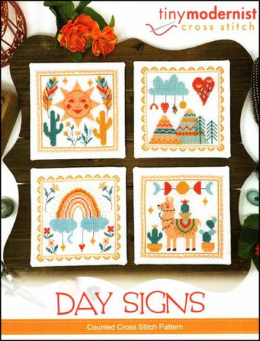 Day Signs By The Tiny Modernist Counted Cross Stitch Pattern