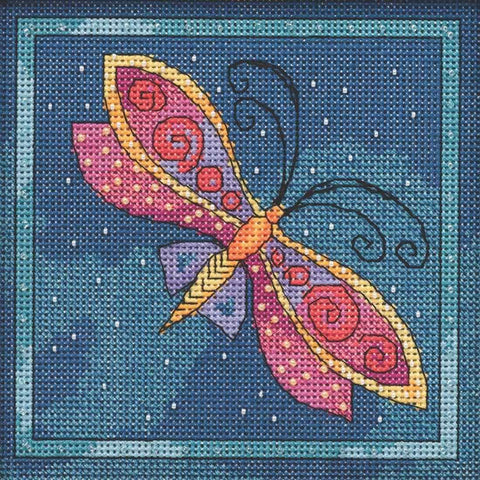Laurel Burch Dragonfly Capri by Mill Hill Counted Cross Stitch Kit