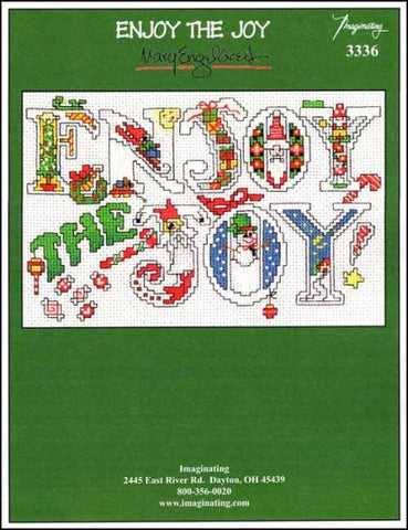 Enjoy The Joy By Mary Engelbreit For Imaginating Counted Cross Stitch Pattern