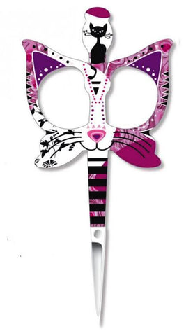 BOHIN FANCY CATS EMBROIDERY SCISSORS-Pink Cats