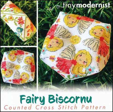Fairy Biscornu By The Tiny Modernist Counted Cross Stitch Pattern