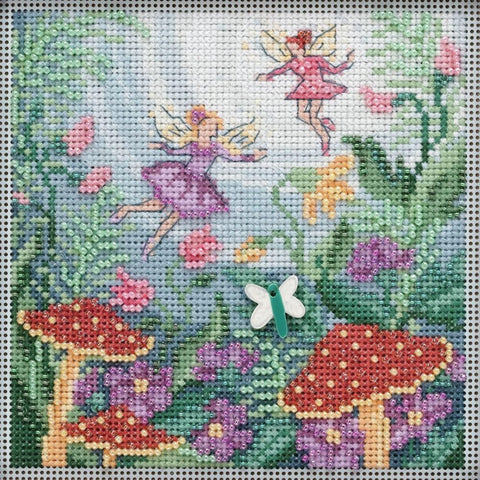 Fairy Garden Mill Hill Buttons & Beads Counted Cross Stitch Kit 5