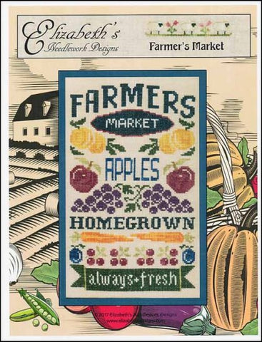 Farmer's Market by Elizabeth's Needlework Designs Counted Cross Stitch Pattern