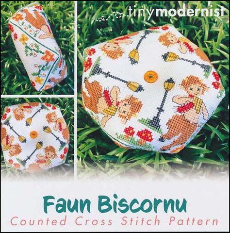 Faun Biscornu By The Tiny Modernist Counted Cross Stitch Pattern