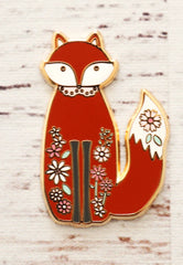 Floral Fox Magnetic Needle Minder by Flamingo Toes
