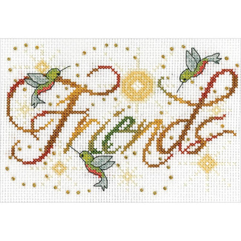 Friends SAMPLER by Design Works Counted Cross Stitch Kit 5x7 inches
