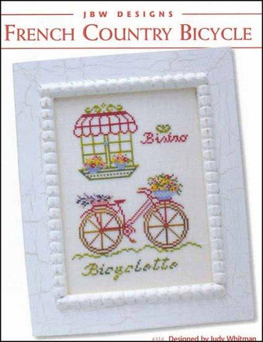 French Country Bicycle by JBW Designs Counted Cross Stitch Pattern