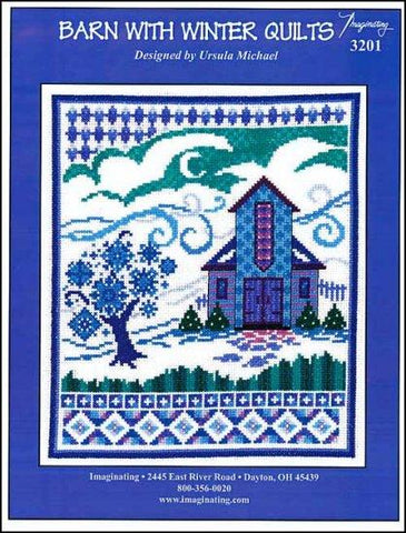 Barn With Winter Quilts by Imaginating Counted Cross Stitch Pattern