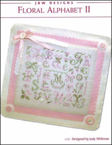 Floral Alphabet 2 by JBW Designs Counted Cross Stitch Pattern