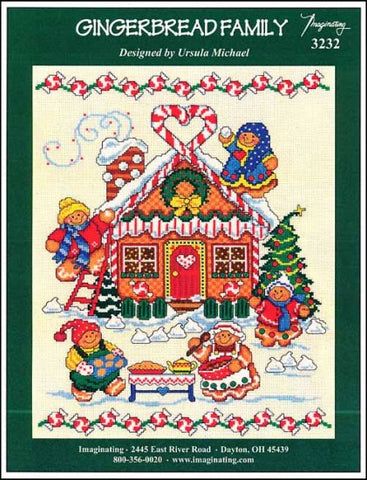 Gingerbread Family by Imaginating Counted Cross Stitch Pattern