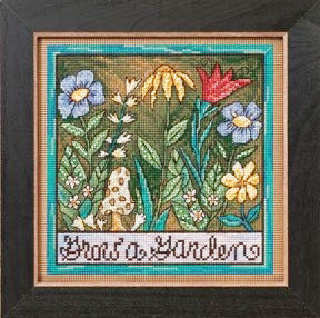 Grow a Garden by Sticks - Beaded Counted Cross Stitch Kit