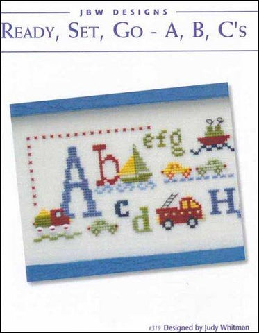 Ready, Set, Go - A,B,C's by JBW Designs Counted Cross Stitch Pattern