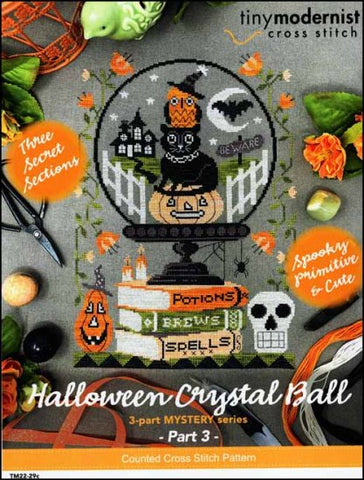Halloween Crystal Ball Part 3 By The Tiny Modernist Counted Cross Stitch Pattern